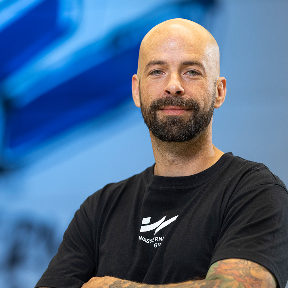 Ansprechpartner für Personal und Ausbildung – Thomas Benjamin Fischer, Leiter technische Ausbildung bei Wassermann Technologie